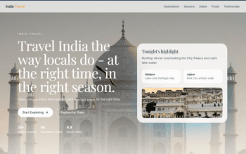 Travel Experience Website preview